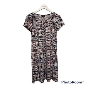 AB Studio Pink & Black Shift Dress | Size small